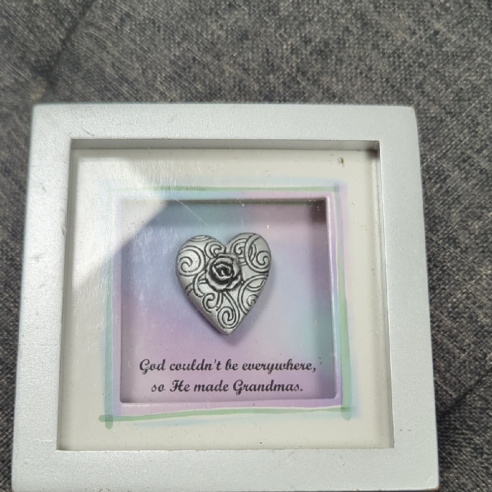 GANZ Silver Heart Grandma Frame